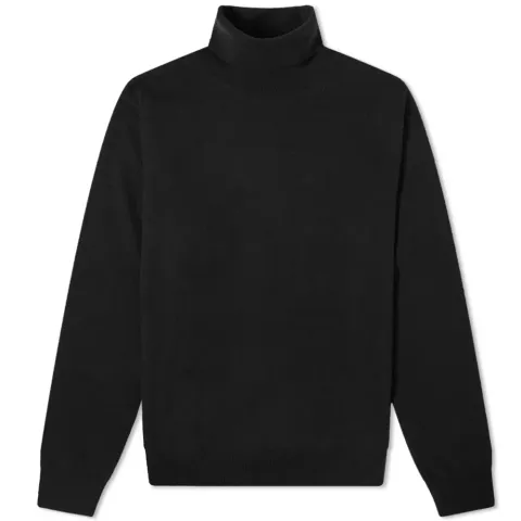 Back Knotch Details High Neck Knitted Jumper