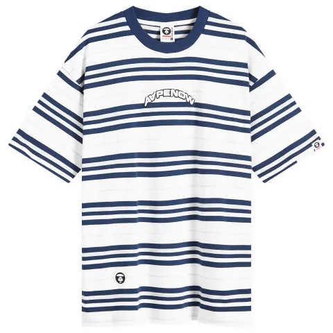 AAPE Stripe Crew Neck T-Shirt
