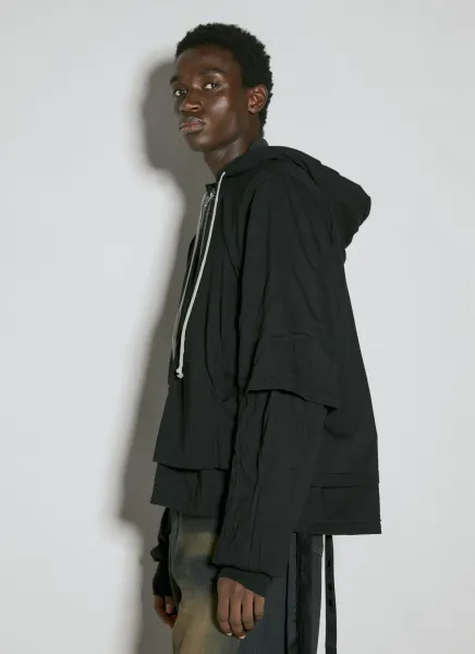 Padded Zip-Up Sweatshirt
