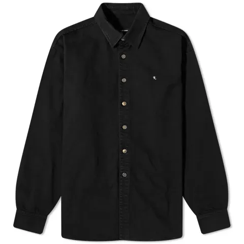 Back Logo Denim Overshirt