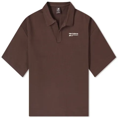 Linear Heritage French Terry Collared Shirt