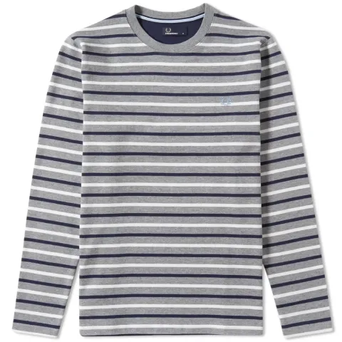 Fred Perry Long Sleeve Breton Stripe Tee