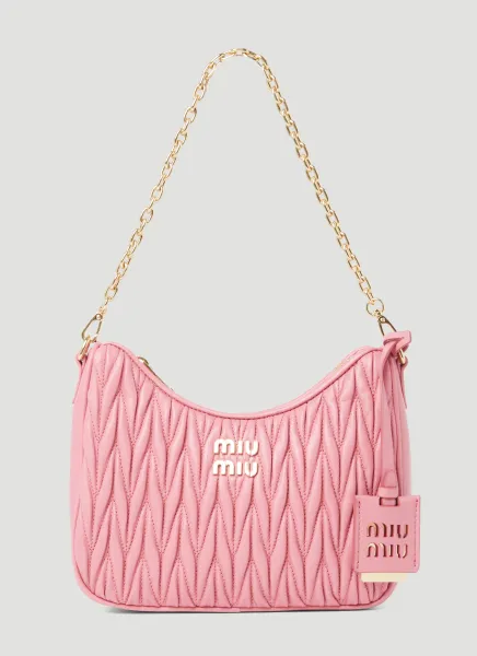 Matelassé Leather Shoulder Bag