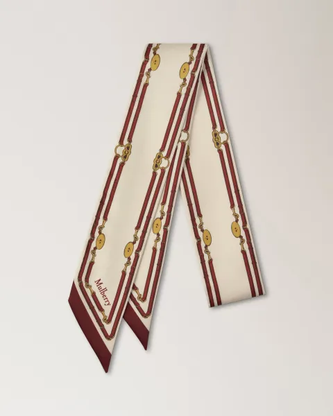 Skinny Scarf - Belted Border
