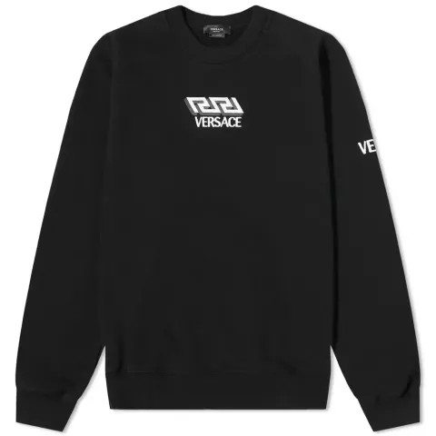 Geometric Logo Raglan Crew Sweat