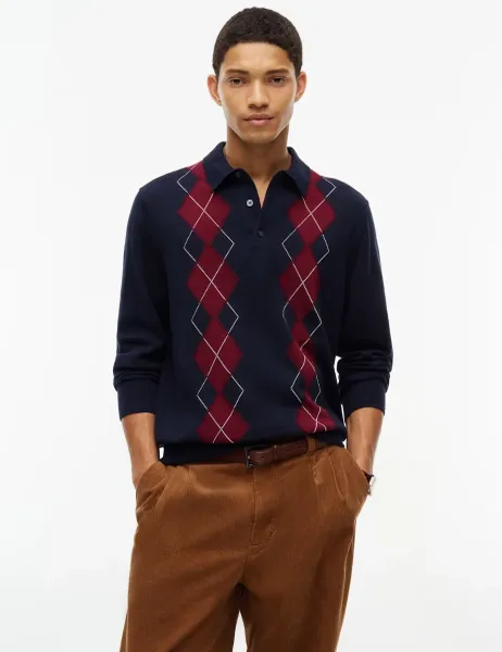 Tommy Hilfiger Pure Cotton Button Down Collar Polo Shirt Navy