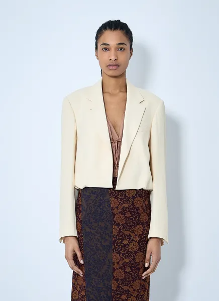 Crop Single-Breasted Blazer