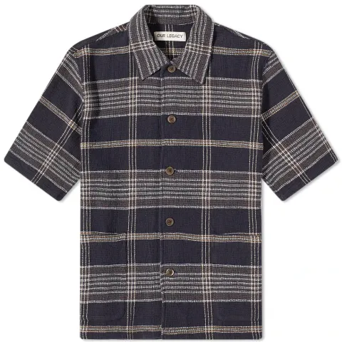 Short Sleeve Elder Checked Shirt