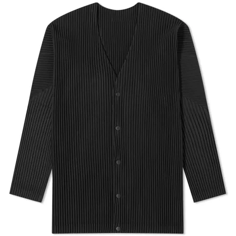 Pleated Cardigan