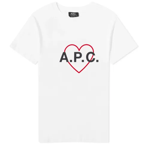 A.P.C. Valentin Heart Logo T-Shirt
