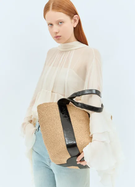 Large Woody Basket Tote