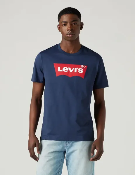 Levi's Levi's Pure Cotton Logo T-Shirt Navy Mix