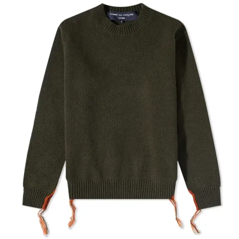 Lambswool Distressed Crew Knit