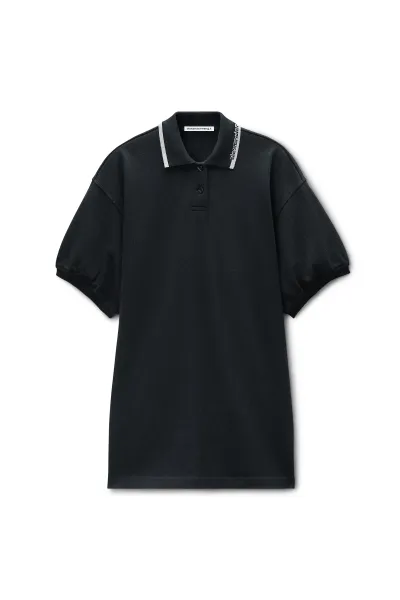 Relaxed Polo Cotton Minidress