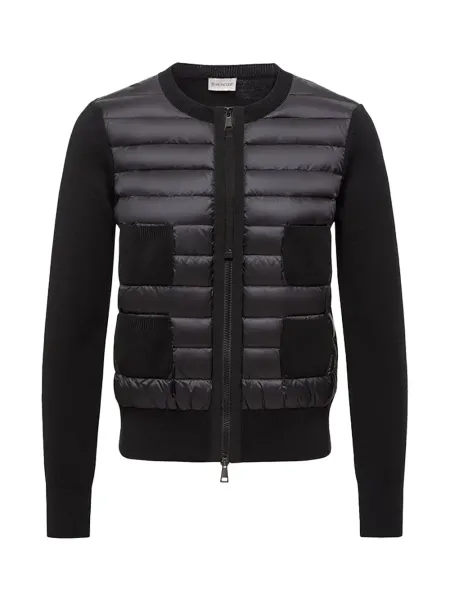Women Zip-Up Cardigan Black