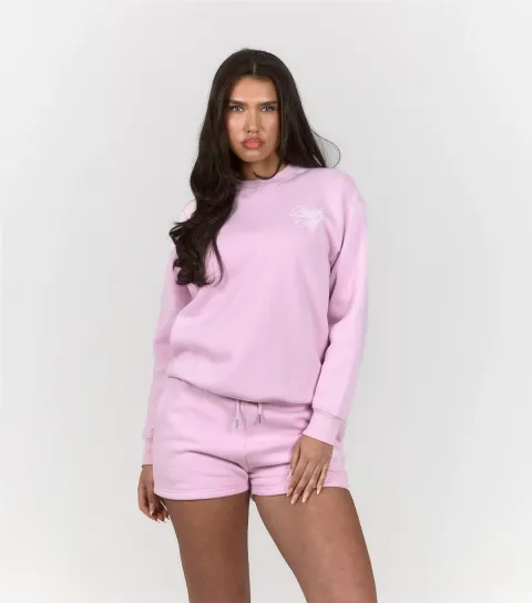Women's Peach:Fit Light Pink Lily Logo Sweatshirt