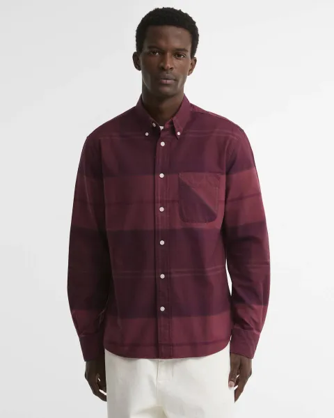 Mineral Tartan Dunoon Authentic-Fit Shirt
