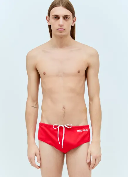 Logo Embroidery Bikini Briefs