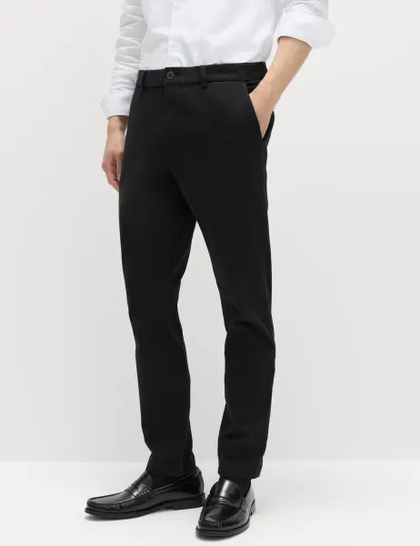 Marks & Spencer The Ultimate Slim Fit Twill Chinos Black
