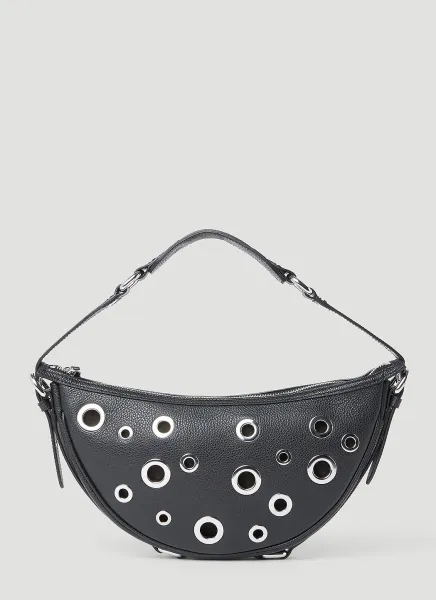 Gib Small Leather Eyelet Shoulder Bag