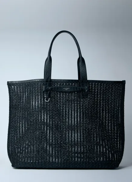 Woven Mesh Tote Bag