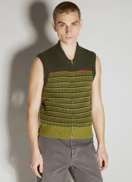 Striped Wool Gilet