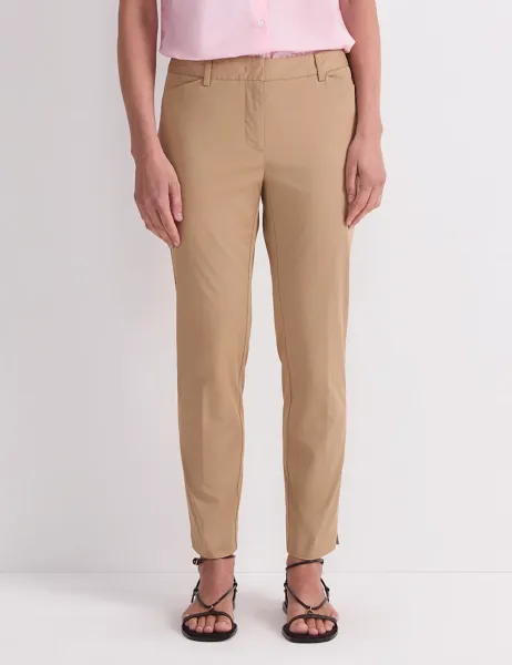 Sportscraft Cotton Rich Slim Fit Cropped Trousers Grey