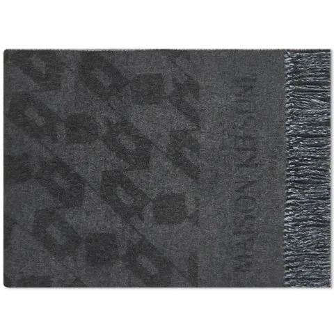 Maison Kitsuné Tonal Monogram Wool Scarf