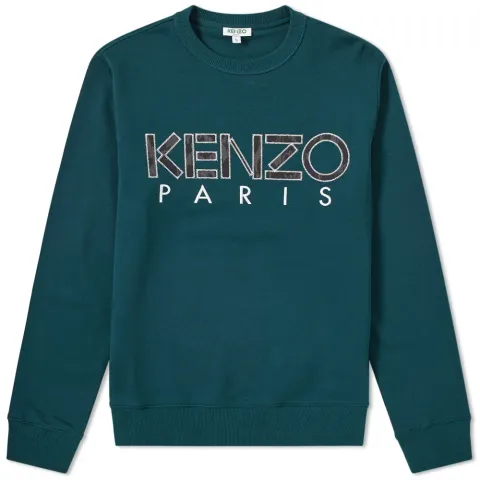 Embroidered Paris Logo Crew Sweat