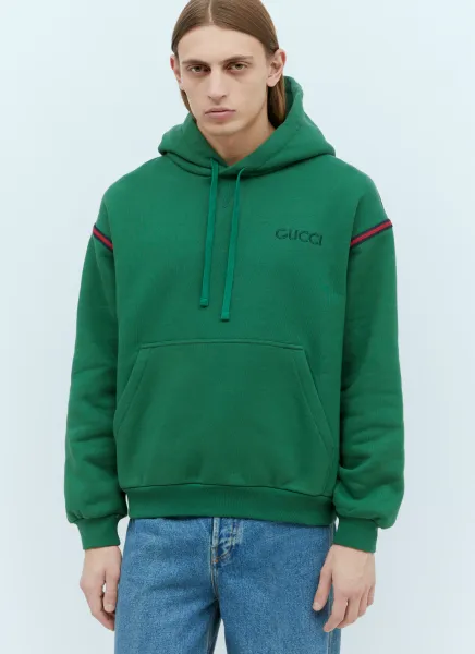 Logo Embroidery Hooded Sweatshirt