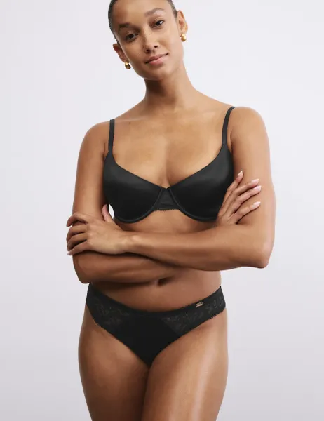 ROSIE ContourWear No VPL Brazilian Knickers Black