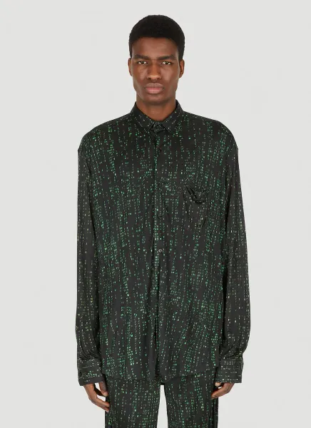 Green Code Jersey Shirt