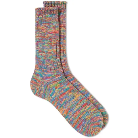 5 Colour Mix Crew Sock