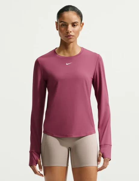 Nike One Classic Crew Neck Top Dusky Rose
