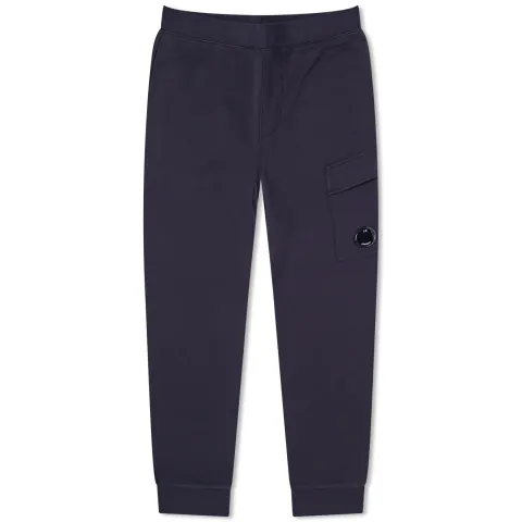 Diagonal Fleece Cargo Track Pants