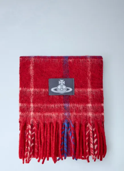 Vivienne Westwood Checked Wool Scarf