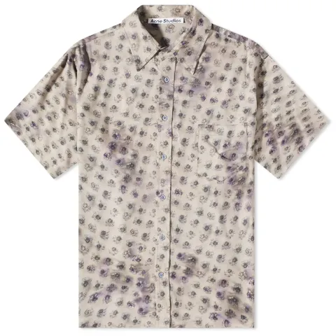 Sambler Washed Roses Short Sleeve Shirt