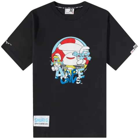 AAPE x Smurfs Moonface Smurf T-Shirt