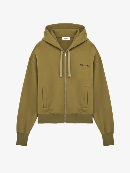 Hooded Zip Through Sweatshirt