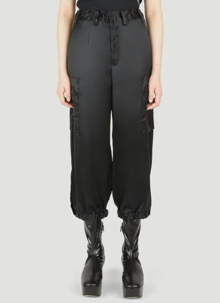 Technical Satin Cargo Pants