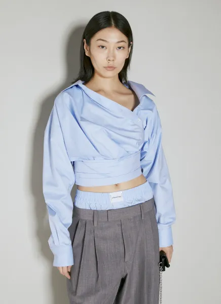 Cropped Wrapped Shirt