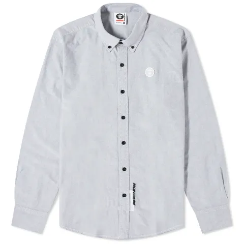 AAPE Now Camo Silicon Badge Oxford Shirt