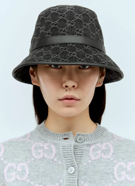 GG Denim Bucket Hat
