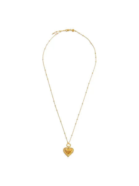 Missoma Ridge Heart Necklace
