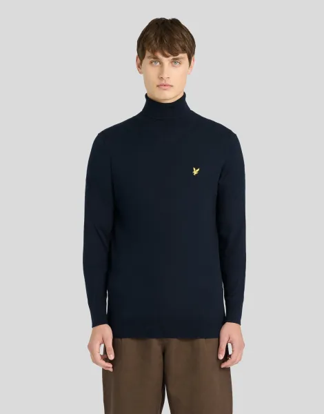 Lyle & Scott Cotton Merino Turtleneck Jumper