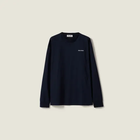 Long-sleeved jersey T-shirt