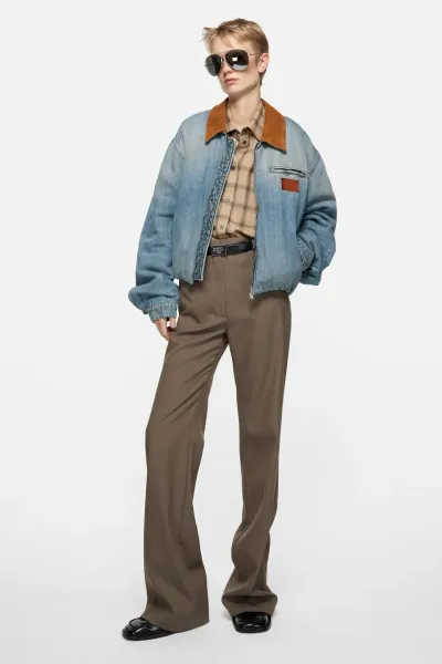 Denim bomber jacket