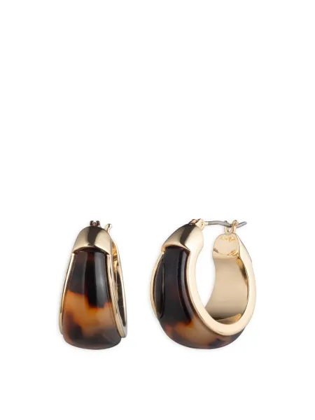 Lauren Ralph Lauren Tortoiseshell Hoop Earrings