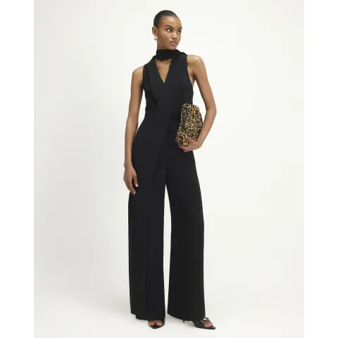 River Island Belted Neck Scarf Jumpsuit