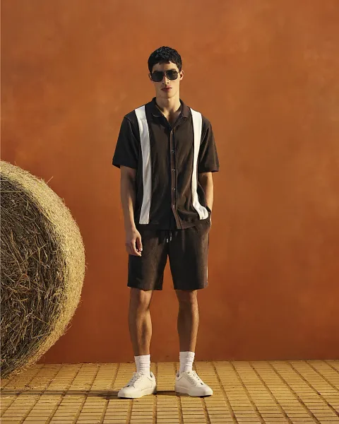 River Island Regular Fit Towelling Shorts